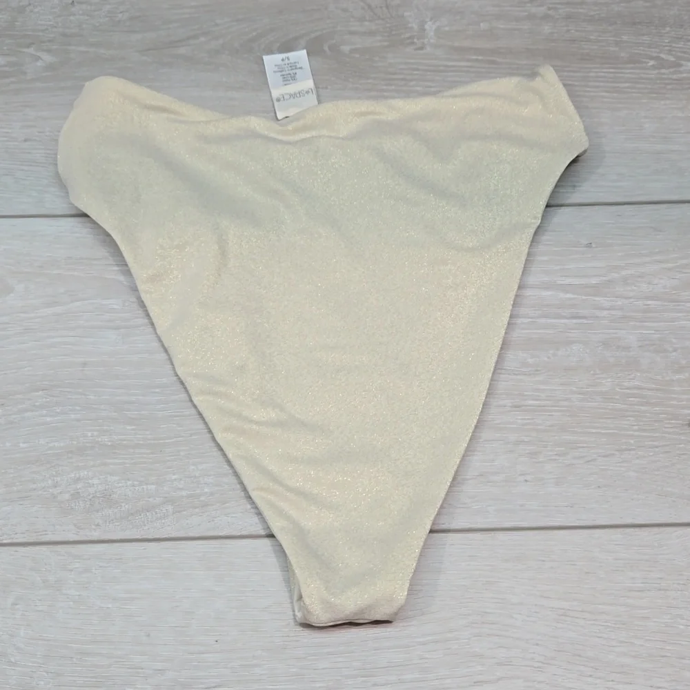 NWOT L Space Anthropologie Women Bitsy cut swim bikini bottom sz S